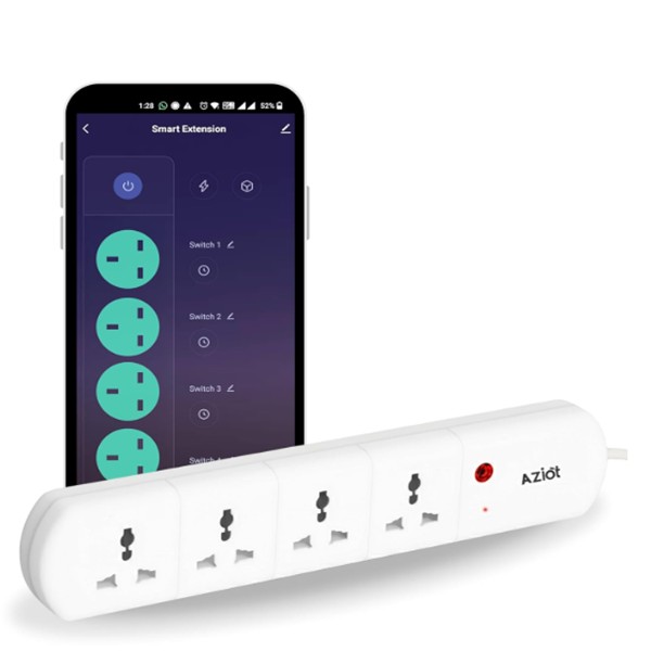AZIOT 4 Socket Smart Exte